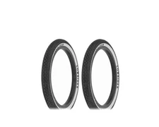 F&R Original Lowrider Bicycle Raised "Logo" TIRE 16" X 1.75 BLACK/WHITE (2)TIRE