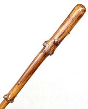 Vintage Antique Forestry Knobby Shaft Knob Swagger Walking Stick Cane Old 38”L
