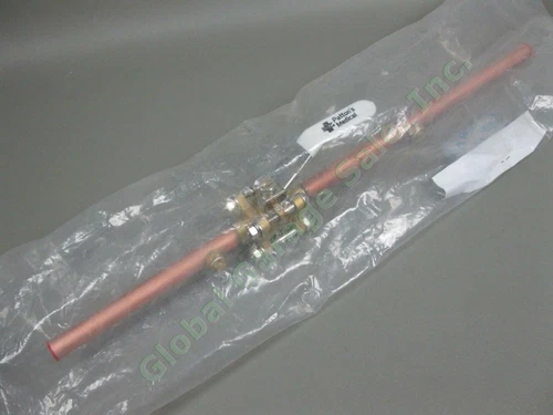 1/2" High Purity Copper Pattons 3pc Medical Gas Isolation Ball Valve Purge Ports