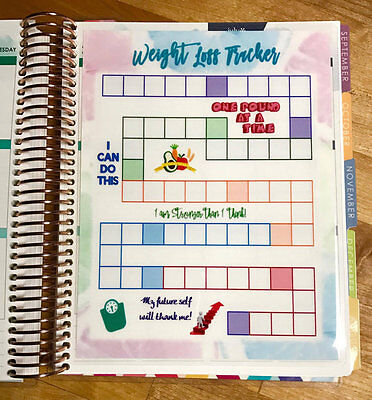 Sales Dashboard Insert for use with Erin Condren Life Planner
