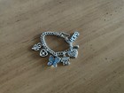 Curb Bracelet w/7 Charms Sterling James Avery Double