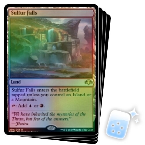 FOIL SULFUR FALLS X4 Dominaria Remastered Magic MTG MINT CARD - Picture 1 of 1