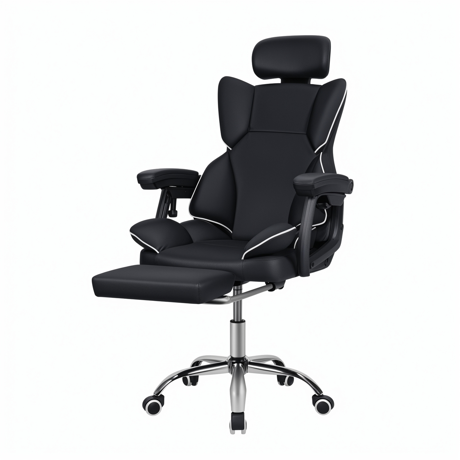 High Back Swivel Gaming Chair with Headrest and Lumbar Support for PC-image