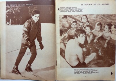 *RICHARD ANTHONY / LEO DAN  =  COUPURE DE PRESSE très rare 2 PAGES CHILI 1966