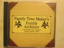 Family Tree Makers Archive Census Index Selected States/Counties 1870