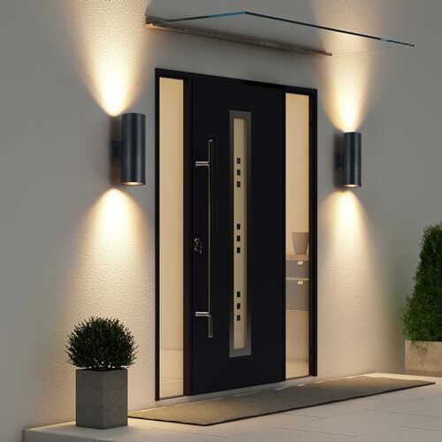 Outdoor Wall Sconces, Exterior Wall Lights Up and Down Source, set of 4