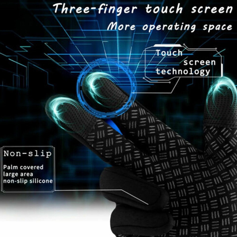 Thermal Windproof Waterproof Winter Gloves Touch Screen Warm Mittens Men Women E - Foto 12