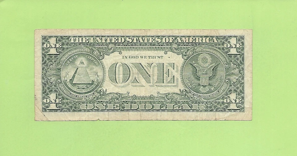 1988A $1 WEB FED PRESS  E 5998 3339 I ....  FRONT PLATE-5, BACK-4 - Image 2 of 2