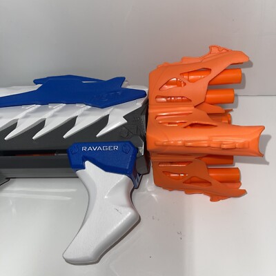 NERF Alien Menace Ravager Elite Rotating Barrel Blaster | eBay