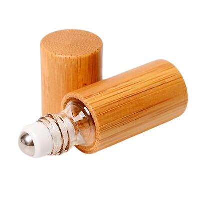 Bambus leere nachfüllbare Roll On Flaschen Stahl Roller Ball mit, für