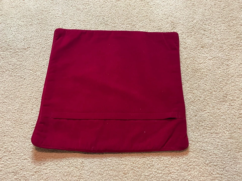 NUEVA Funda Almohada Lana Punta Aguja Árbol de Navidad Vintage Papá Noel Niño Foto 4 de 4