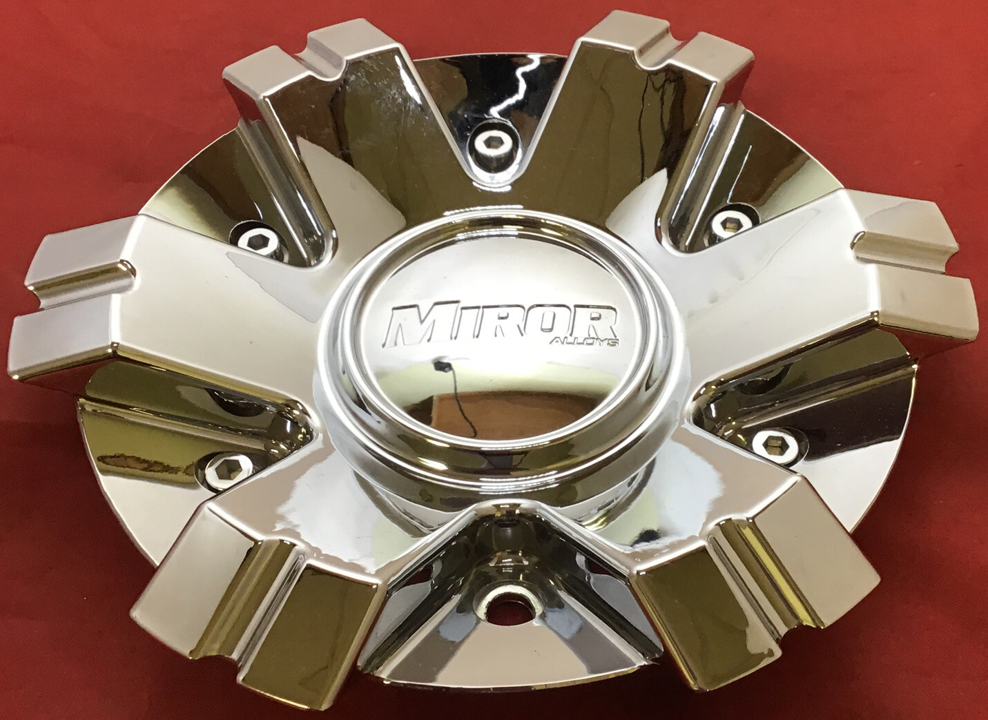 ONE LIKE NEW  MIROR CUSTOM WHEELS CHROME CENTER CAP CAP-577L202 11203-image