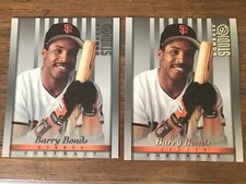 1997 DONRUSS STUDIO 1/1 BANKRUPTCY PROOF FOIL ERROR PORTRAIT #14 BARRY BONDS