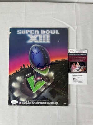 Terry Bradshaw & Jam Ham signed autographed Super Bowl XII 12 Program JSA