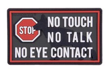 PVC MORALE PATCH HUNDEF&Uuml;HRER  3D Patch       No Touch No Talk No Eye Contact