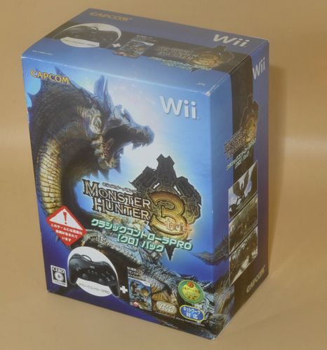 Open Box* Monster hunter 3 tri Classic controller set Nintendo Wii NTSC-J Japan - Picture 2 of 5