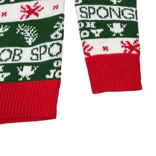 Nick 90s SpongeBob SquarePants Ugly Christmas Sweater Patrick Acrylic Medium