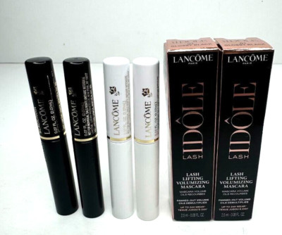Mix Lot Of 6 Mascara Lancôme Paris 2 Base, 2Definicils, 2 Idole Lash Travel Size