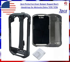 3pcs Protective Cover Bumper Rugged Boot Handstrap for Zebra TC51 TC56