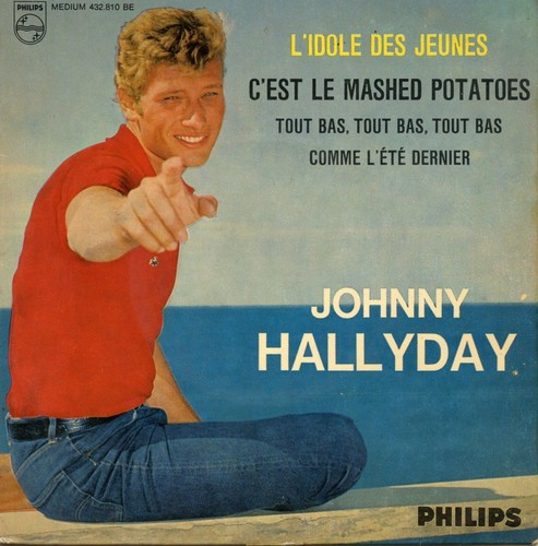 JOHNNY HALLYDAY L'idole des jeunes PHILIPS 432810 BE Pressing France 1962 EP VG+ - Picture 2 of 5