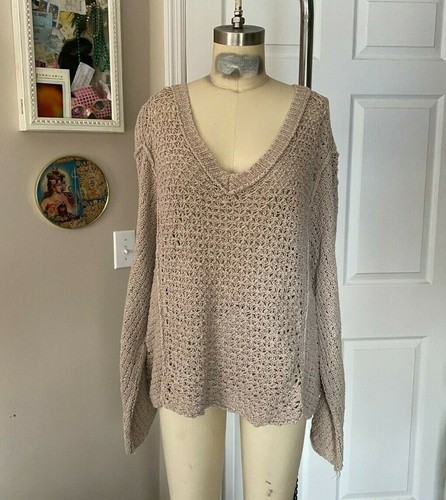 Low knit Crop cropped Sweater *SMALL 