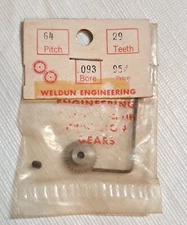 Vintage Weldun Engineering Slot Car .093" Bore Crown Gear 29 Tooth 64 Pitch NOS