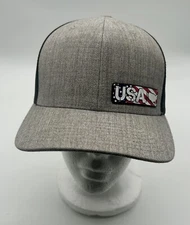 Branded Bills Trucker Hat Cap The Classics Style 300 American Flag USA 