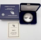 2012 W Silver Eagle Proof S$1 American Eagle One Ounce Silver OGP+CA