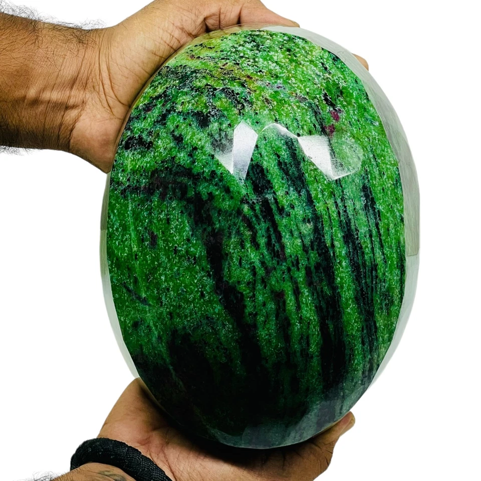 Enorme piedra preciosa tamaño museo sin calefacción de zoisita rubí natural certificado 38915 quilates Foto 4 de 4