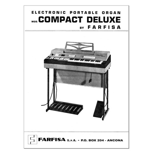 FARFISA COMPACT DELUXE Service Manual repair Schematic Diagram Schema Schaltplan - Afbeelding 1 van 8