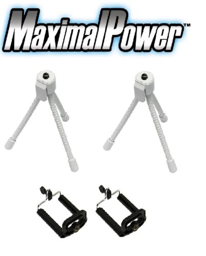 Mini Tripod Mount for Camera and Smartphones iPhone Samsung (2 Sets) - Picture 2 of 9
