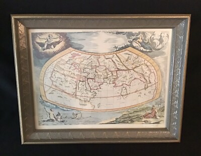 Universalis Tabula lvxta Ptolemaeum by Jodocus Hondius Jnr, 1618 Framed Print
