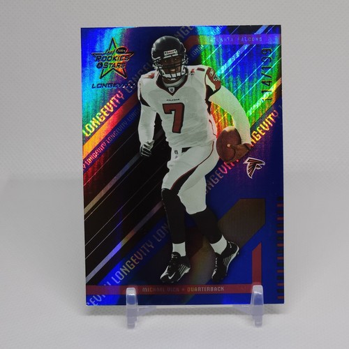 Michael Vick /199 #4 2004 Leaf Rookies & Stars Longevity Blue Atlanta Falcons