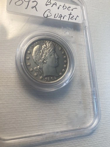 1892-Barber Silver Quarter UNC *UNCIRCULATED*  1 St Year Lot# 630