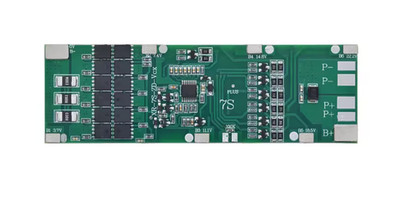 7S 30A 24V BMS Board mit Balance für 18650 Li-Ion Akku Kurzschluss & Temp-Schutz