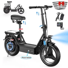 Electric Scooter for Adults 1000W 25 MPH 35 Mile e Scooter w/ Seat 14" E Scooter