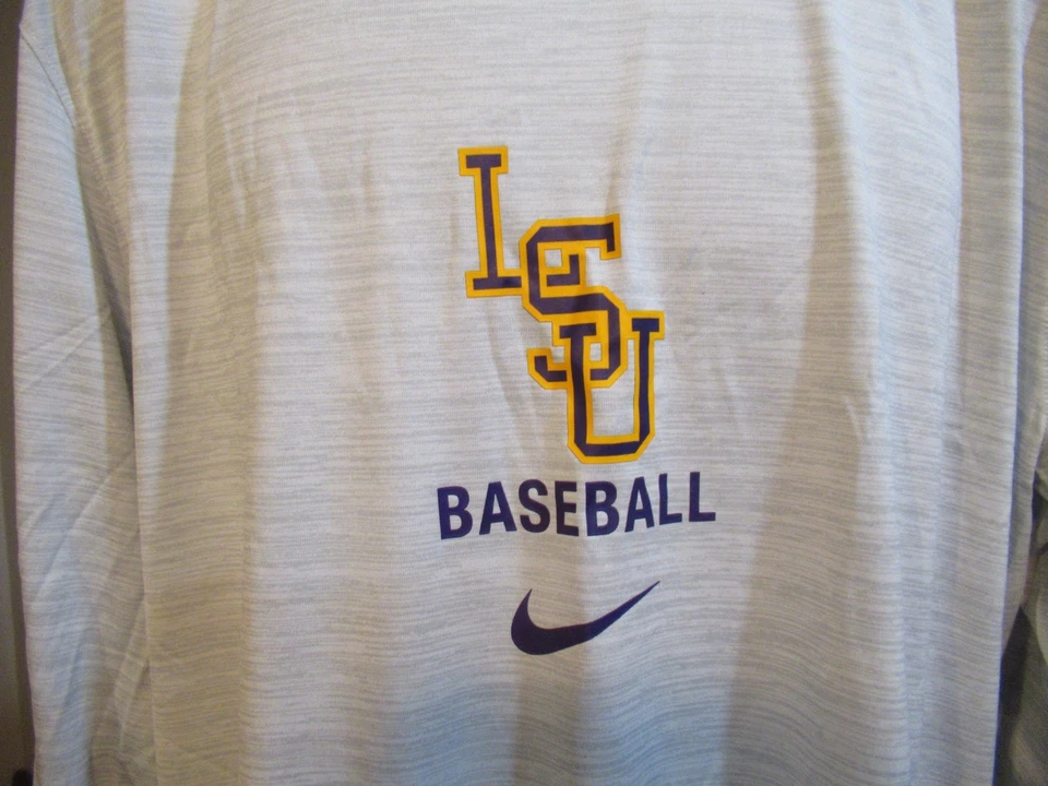 Camiseta de béisbol LSU Tigers Nike Dri Fit para hombre 2XL nueva con etiquetas - Envío gratuito Foto 2 de 3