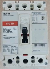 Eaton Circuit Breaker HFD3060L 60 Amps 600 Volts 3 Pole SEE PICS