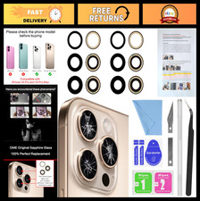 2PCS Back Rear Camera Lens Glass Replacement for iPhone 16 Pro Max - Adhesive 