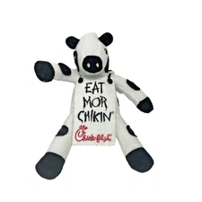 Chik fil A Restaurant Cow "Eat Mor Chicken" Mini Plush Stuffed Animal