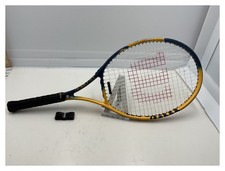 Wilson US Open Tennis Racket 4 3/8 Grip Blue Yellow Gradient Pre-strung