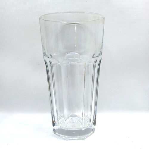 Libbey Duratuff - 8 Panel 16 Oz Clear Drink Glass - 7” Tall