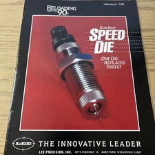 1990 LEE RELOADING CATALOG, LEE SPEED DIES