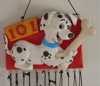 New Disney 101 Dalmatians Whispering Wind Chime Dalmation Dog 18'' Nice Sound