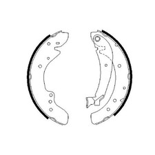 Bremsbackensatz Hinten Bosch für Peugeot Boxer Bus 230P  2.5 D