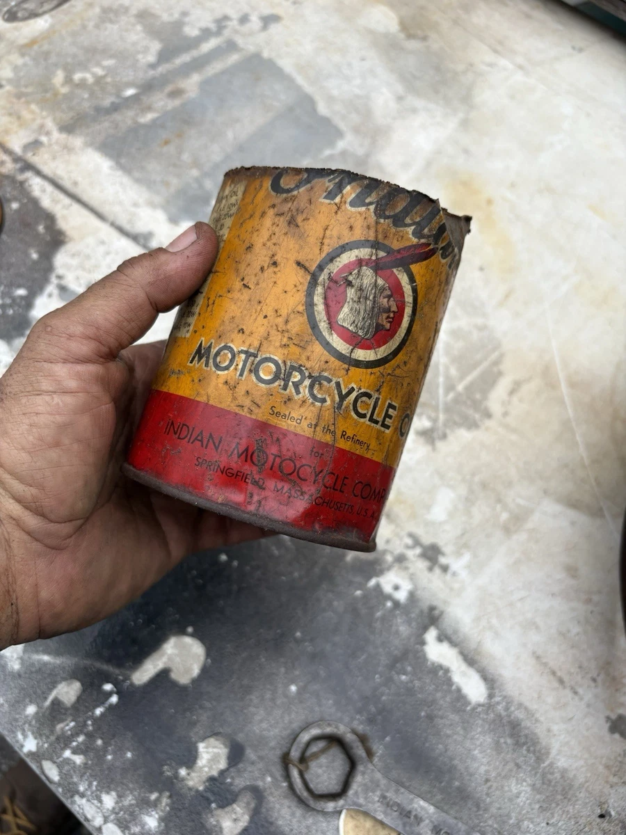 Indian Oil Can In Collectible Gas & Oil Advertising Cans And