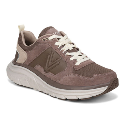 Vionic Walk Max Skyline Milk Chocolate Suede Sneaker Womens sizes 5-12/NEW!!!