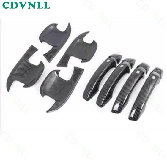 Крышка рамы чаши боковая дверная ручка из углеродного волокна для Audi A8 S8 2011-2018 ABS 12* - Изображение 2 из 3