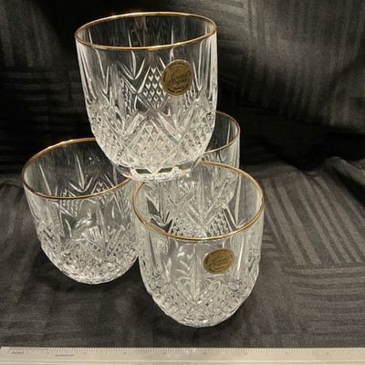 Crystal Glass Tumbler 3.5 Heavy Duty by Cristal D Arques Made In France Set Four