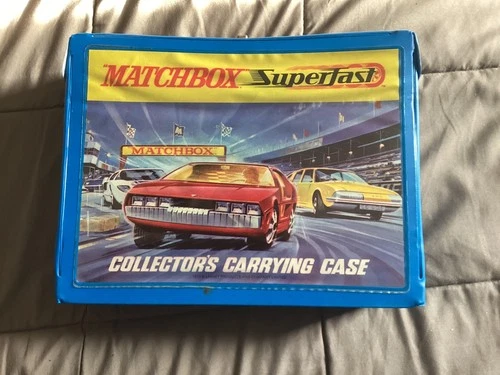 Vintage 1970 Matchbox Lesney Superfast 48 Car Collector's Storage Case & Trays